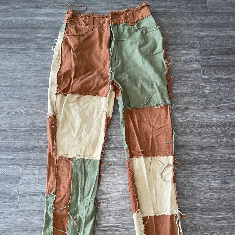 Distressed jeans